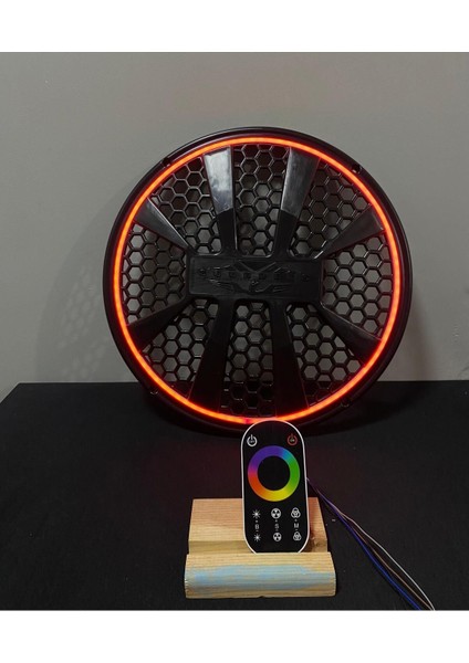 30 cm Dokunmatik Kumandalı Neon Işıklı Bas ve Midrange Hoparlör Kapağı 1 Adet