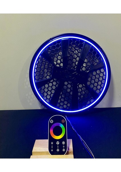 30 cm Dokunmatik Kumandalı Neon Işıklı Bas ve Midrange Hoparlör Kapağı 1 Adet modelleri