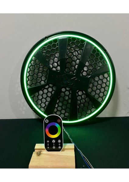 30 cm Dokunmatik Kumandalı Neon Işıklı Bas ve Midrange Hoparlör Kapağı 1 Adet fırsatları