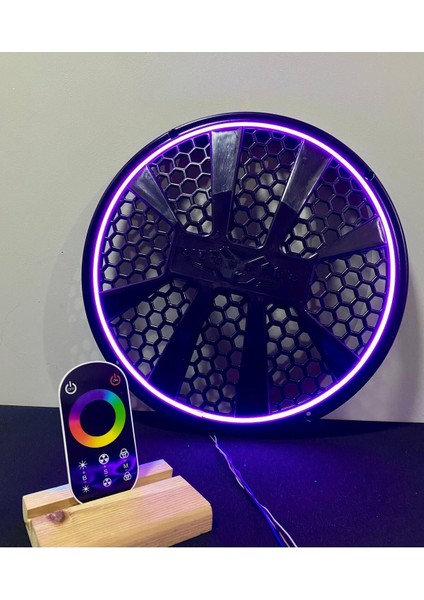 30 cm Dokunmatik Kumandalı Neon Işıklı Bas ve Midrange Hoparlör Kapağı 1 Adet indirimleri