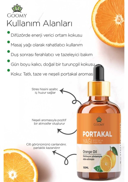 Portakal Uçucu Yağı 100 ml Saf ve Doğal Orange Essential Oil fiyatları