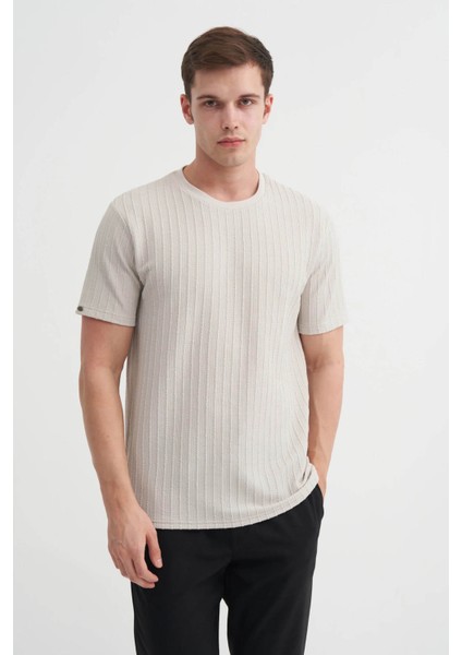 Açık Gri Erkek T-Shirt 4051 modelleri