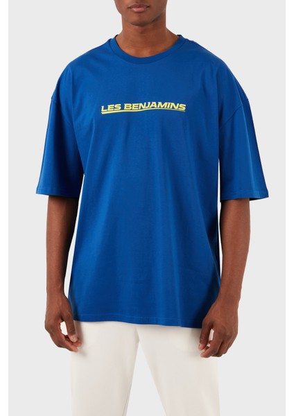 Pamuklu Oversize Fit Bisiklet Yaka T Shirt Erkek T Shirt LB24SSKISMUTS