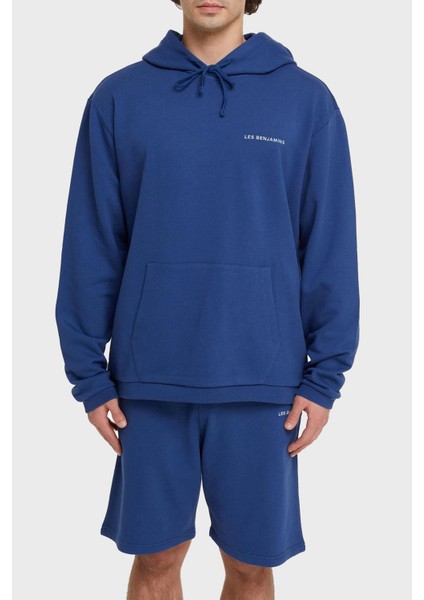 Regular Fit Kapüşonlu Cepli % 100 Pamuk Sweat Erkek Sweat LB21SSCORMUHD