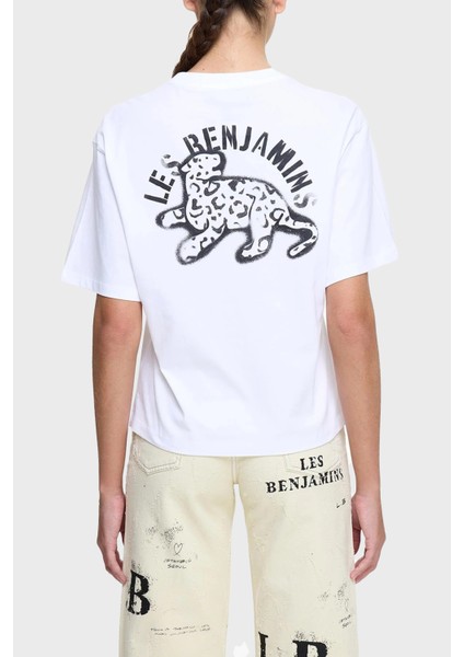 Ön ve Arka Baskılı Pamuk Regular Fit T Shirt Bayan T Shirt LB25SSUNLFUTS modelleri