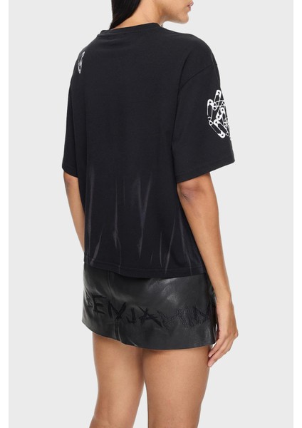 Pamuklu Boxy Fit T Shirt Bayan T Shirt LB24FWEAPFUTS modelleri