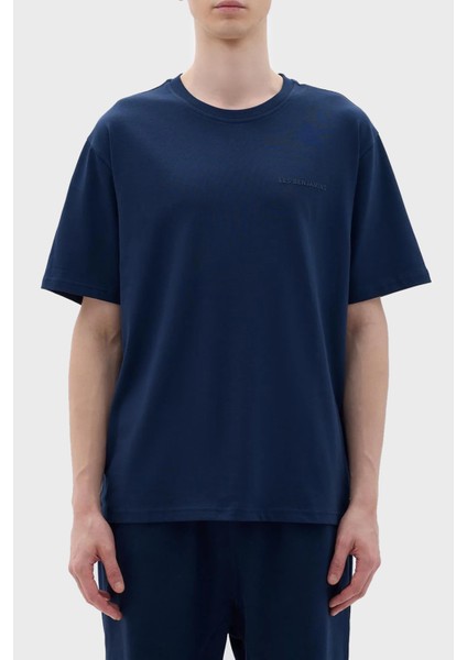 Pamuklu Oversize Bisiklet Yaka T Shirt Erkek T Shirt LB23FWCLAMUTS