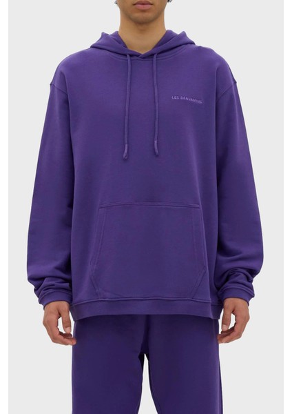 Kapüşonlu Kanguru Cepli % 100 Pamuk Relaxed Fit Sweat Erkek Sweat LB23FWESSMUHD