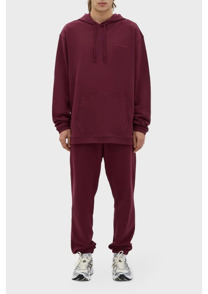 Kapüşonlu Kanguru Cepli % 100 Pamuk Relaxed Fit Sweat Erkek Sweat LB23FWESSMUHD fırsatları