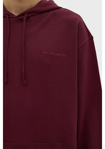 Kapüşonlu Kanguru Cepli % 100 Pamuk Relaxed Fit Sweat Erkek Sweat LB23FWESSMUHD indirimleri