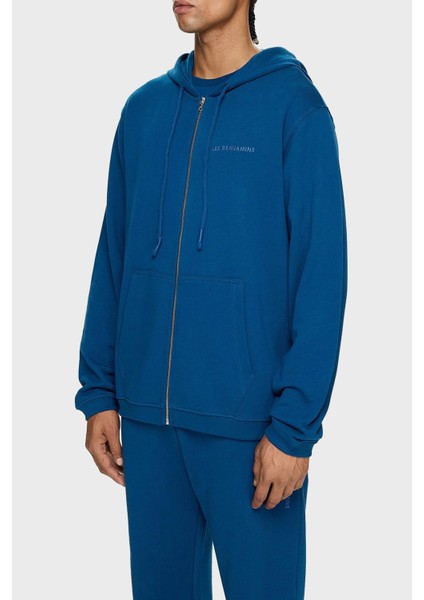 Pamuklu Regular Fit Kapüşonlu Fermuarlı Sweat Erkek Sweat LB24FWESSMUZH