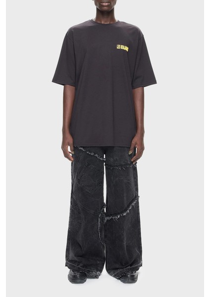 Pamuklu Oversize Fit Bisiklet Yaka T Shirt Erkek T Shirt LB24FWEAPMUTS