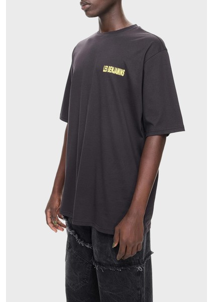 Pamuklu Oversize Fit Bisiklet Yaka T Shirt Erkek T Shirt LB24FWEAPMUTS fiyatları