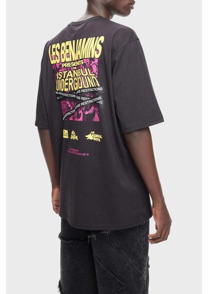 Pamuklu Oversize Fit Bisiklet Yaka T Shirt Erkek T Shirt LB24FWEAPMUTS modelleri