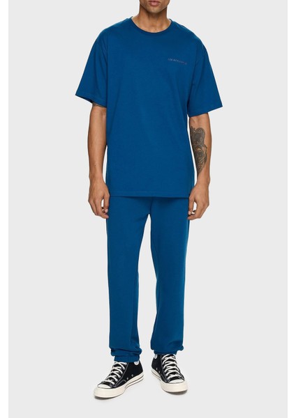 Pamuklu Oversize Bisiklet Yaka T Shirt Erkek T Shirt LB24FWESSMUTS fiyatları