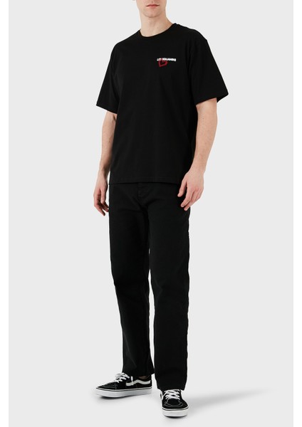 Baskılı Relaxed Fit Pamuklu Bisiklet Yaka T Shirt Erkek T Shirt LB25SSUNLMUTS fırsatları