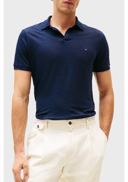 Keten Regular Fit Polo Yaka T Shirt Erkek Polo Yaka T Shirt MW0MW38476 Dw5