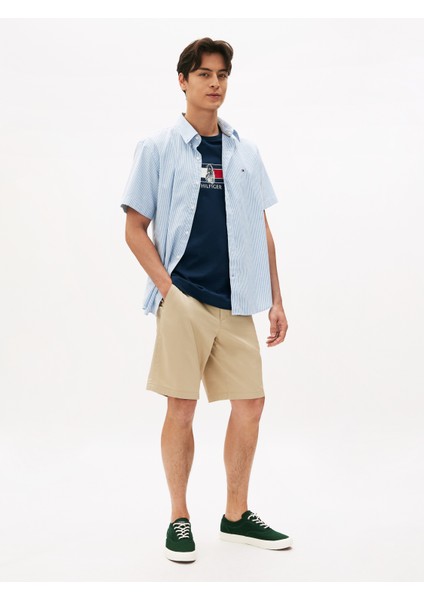 Pamuk Regular Fit Bisiklet Yaka Logolu T Shirt Erkek T Shirt MW0MW38628 Daf