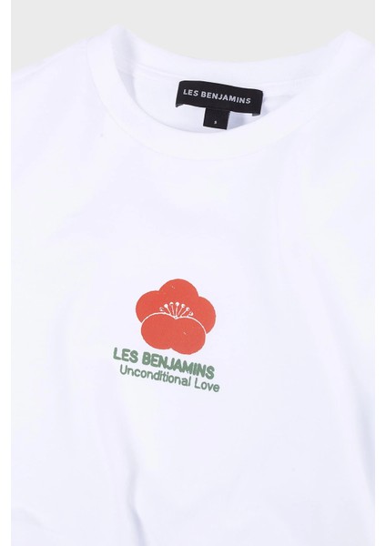 Baskılı Pamuk Loose Fit Crop T Shirt Bayan T Shirt LB25SSUNLFUTS indirimleri