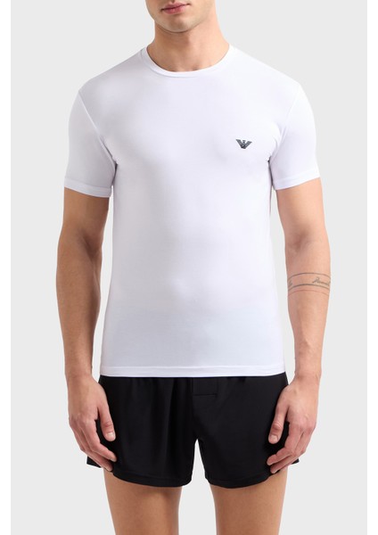 Streç Slim Fit Bisiklet Yaka T Shirt Erkek T Shirt EM000379 AF10783 U0002