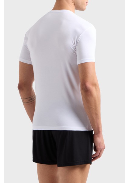 Streç Slim Fit Bisiklet Yaka T Shirt Erkek T Shirt EM000379 AF10783 U0002 fiyatları