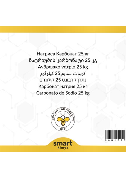 Sodyum Karbonat Teknik Tip 25 kg fiyatları