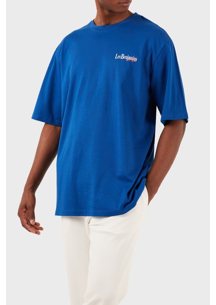 Pamuklu Oversize Fit Bisiklet Yaka T Shirt Erkek T Shirt LB24SSKISMUTS