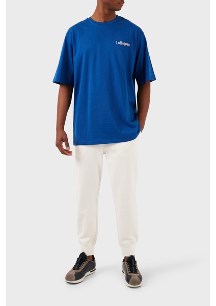 Pamuklu Oversize Fit Bisiklet Yaka T Shirt Erkek T Shirt LB24SSKISMUTS fırsatları