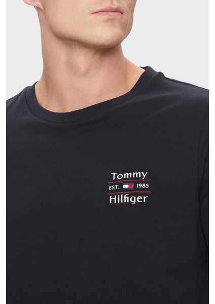 Pamuk Regular Fit Bisiklet Yaka Logolu T Shirt Erkek T Shirt MW0MW38622 Dw5 fırsatları