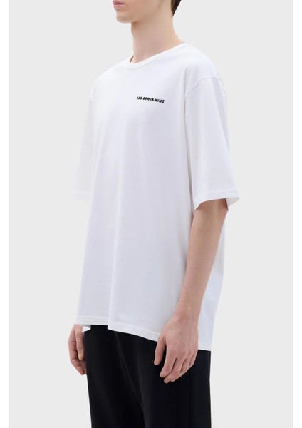 Sırt Baskılı Bisiklet Yaka Relaxed Fit T Shirt Erkek T Shirt LB23FWCLAMUTS fiyatları