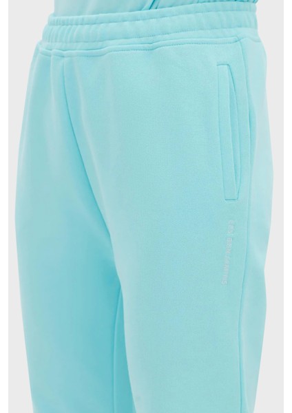Logolu Regular Fit Elastik Bel Bantlı Cepli % 100 Pamuk Pantolon Bayan Pantolon LB22FWESSFUSP indirimleri