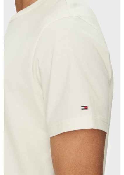 Pamuk Regular Fit Bisiklet Yaka Logolu T Shirt Erkek T Shirt MW0MW38628 Z00