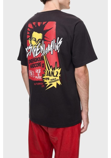 Pamuklu Relaxed Fit Bisiklet Yaka T Shirt Erkek T Shirt LB24FWEAPMUTS modelleri