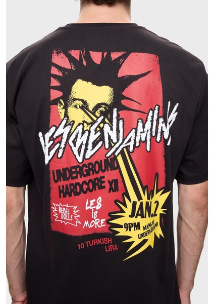 Pamuklu Relaxed Fit Bisiklet Yaka T Shirt Erkek T Shirt LB24FWEAPMUTS fırsatları