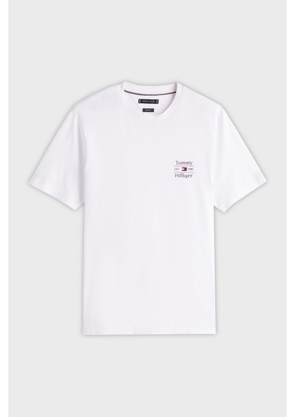 Pamuk Regular Fit Bisiklet Yaka Logolu T Shirt Erkek T Shirt MW0MW38622 Ybr