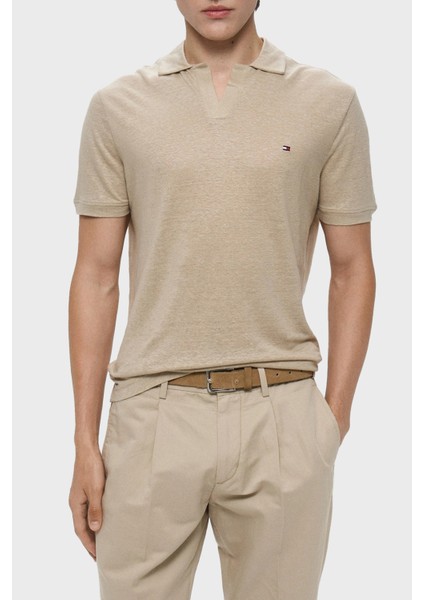 Keten Regular Fit Polo Yaka T Shirt Erkek Polo Yaka T Shirt MW0MW38476 Rbt