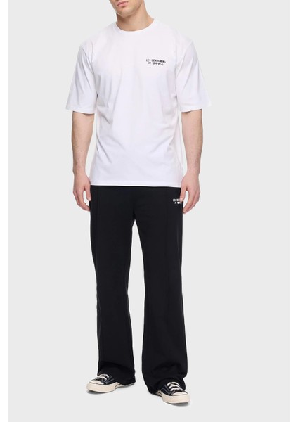 Sırt Detaylı Pamuk Oversize Bisiklet Yaka T Shirt Erkek T Shirt LB25SSUNLMUOT fırsatları