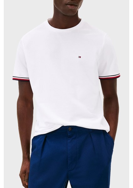 Pamuk Regular Fit Bisiklet Yaka T Shirt Erkek T Shirt MW0MW38630 Ybr