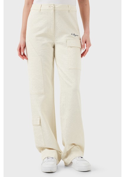 Straight Fit Düz Paça Desenli Cep Detaylı Pantolon Bayan Pantolon LB25SSUNLFUUP modelleri