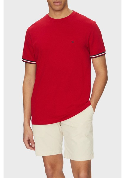 Pamuk Regular Fit Bisiklet Yaka T Shirt Erkek T Shirt MW0MW38630 Xld