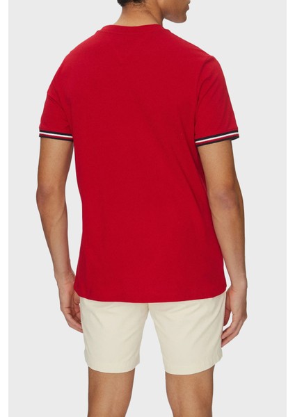 Pamuk Regular Fit Bisiklet Yaka T Shirt Erkek T Shirt MW0MW38630 Xld