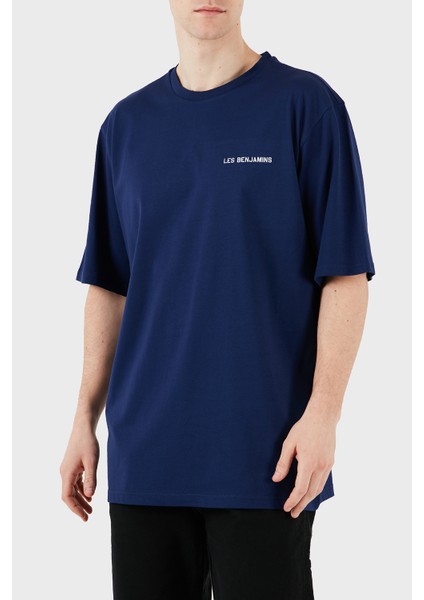 Logo Baskılı Oversize Fit Pamuklu Bisiklet Yaka T Shirt Erkek T Shirt LB25SSUNLMUOT fiyatları