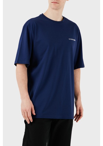 Logo Baskılı Oversize Fit Pamuklu Bisiklet Yaka T Shirt Erkek T Shirt LB25SSUNLMUOT indirimleri