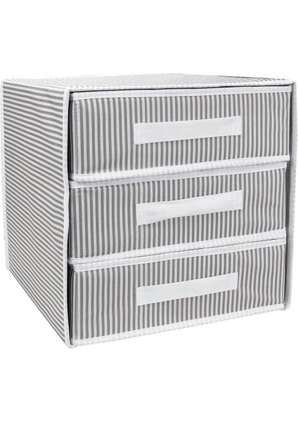 3 Gözlü-Bölmeli Çekmece Yeni Sezon Nano Teknoloji Kumaş - Kumaş - Gri fırsatları