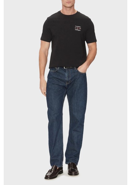 Pamuk Regular Fit Bisiklet Yaka Logolu T Shirt Erkek T Shirt MW0MW38622 Bds