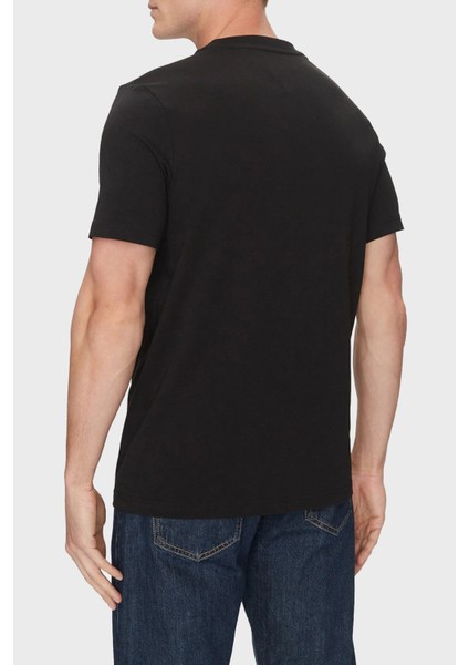 Pamuk Regular Fit Bisiklet Yaka Logolu T Shirt Erkek T Shirt MW0MW38622 Bds