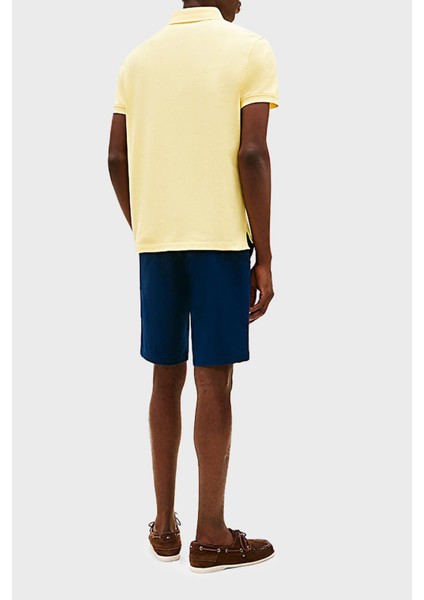 Streç Pamuklu Slim Fit Düğmeli Polo Yaka T Shirt Erkek Polo Yaka T Shirt MW0MW17770 Zf0 modelleri