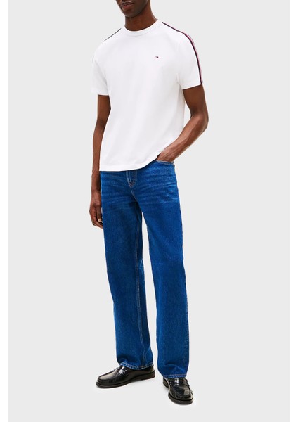 Pamuk Regular Fit Şerit Detaylı T Shirt Erkek T Shirt MW0MW38632 Ybr fiyatları