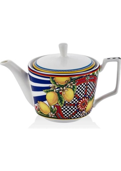 Şeffaf porselen demlik 21x12x13cm, şık ve pratik tasarım, 1-1.99L hacim