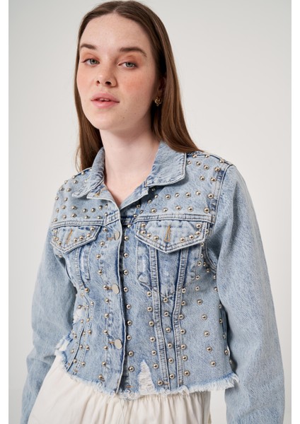 OE25Y939697 Omelya Denim Kot Ceket